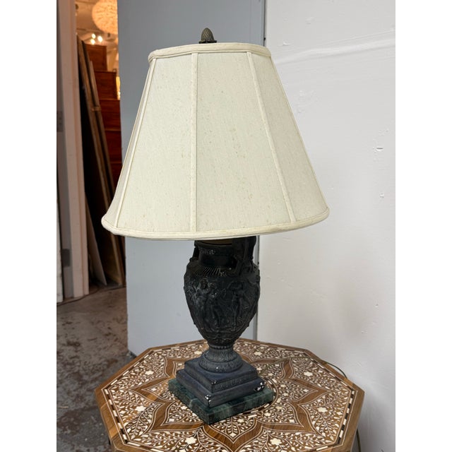 Neoclassical Neoclassical Figural Urn Table Lamp, Vintage For Sale - Image 3 of 12