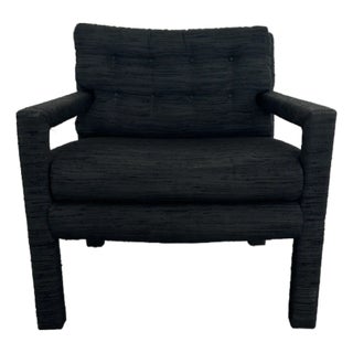 Vintage Milo Baughman Style Parsons Chair For Sale