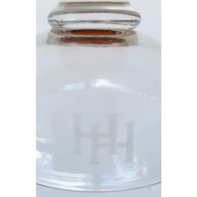 Murano Amber and Clear Glass Vase or Candleholder For Sale - Image 10 of 10