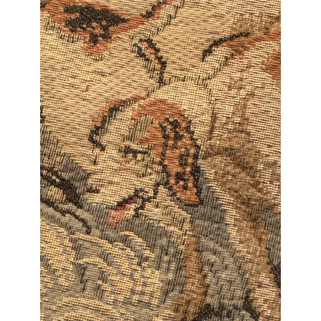 Vintage French Aubusson Jacquard Tapestry Hunting with Hounds, 1970s For Sale - Image 17 of 18