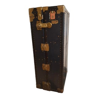 Roaring 20s, Beautiful Early Wheary Wardrobe Steamer Trunk For Sale