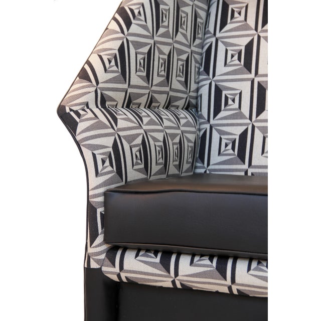 1970s Vintage Escher & Fornasetti Inspired High Back ...