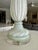 1960s Murano White Opalescence Ribbed Glass Table Lamp For Sale - Image 5 of 12