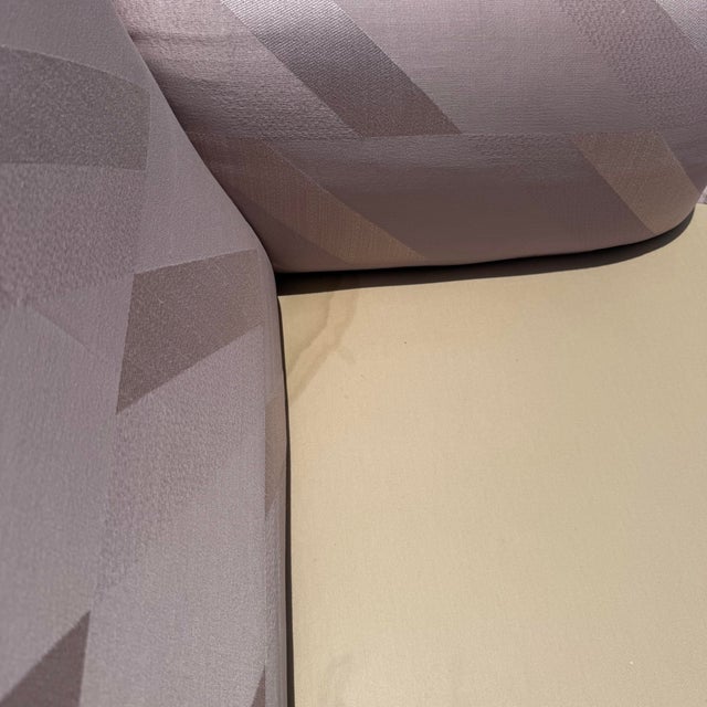 Postmodern Mauve/Pink Sectional Sofa - 2 Pieces For Sale - Image 9 of 12