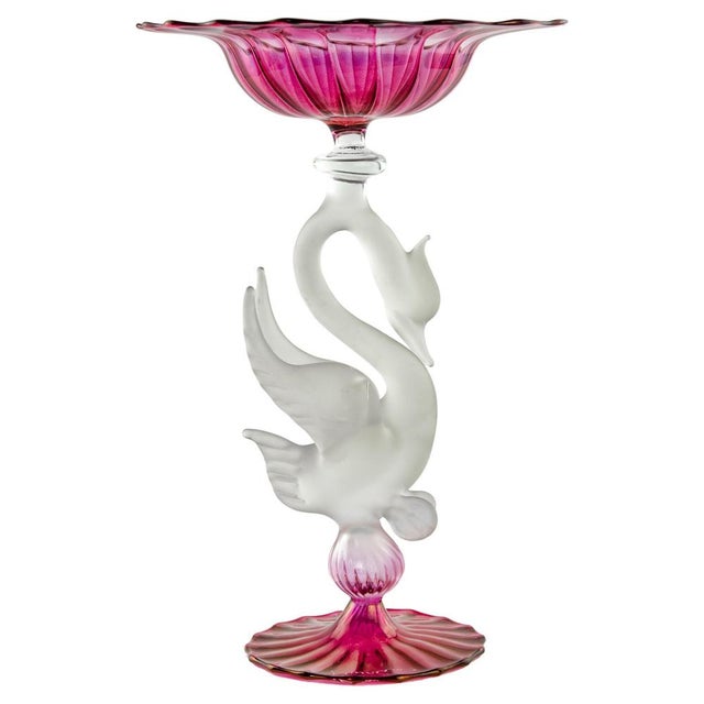 Murano Glass Cake Stand by La Murrina, Italy, 1980s For Sale - Image 6 of 6