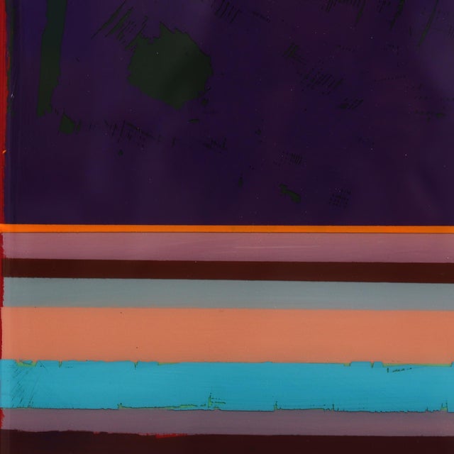 Tall Sunspot 50 - Slim Vertical Minimalist Abstract Mixed Media Resin Painting by Ricky Hunt For Sale In Los Angeles - Image 6 of 9
