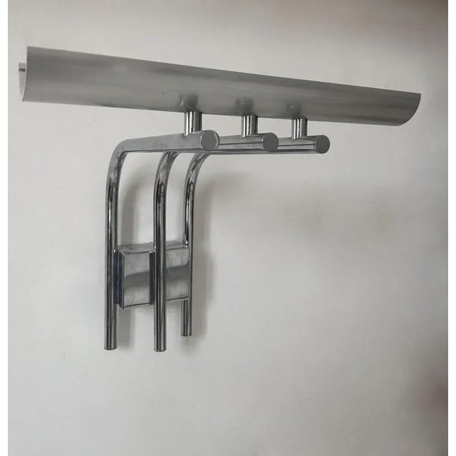 Vintage Studio Wall Lighting in Chrome Metal, 1978 For Sale - Image 4 of 12