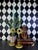Vintage Hollywood Regency Gilt Metal Sunburst Mirror Candlesticks, Pair For Sale - Image 9 of 13