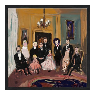 The Family Portrait Framed Canvas Print by P. L. Bradbury For Sale