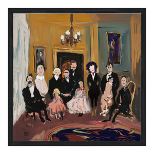 The Family Portrait Framed Canvas Print by P. L. Bradbury