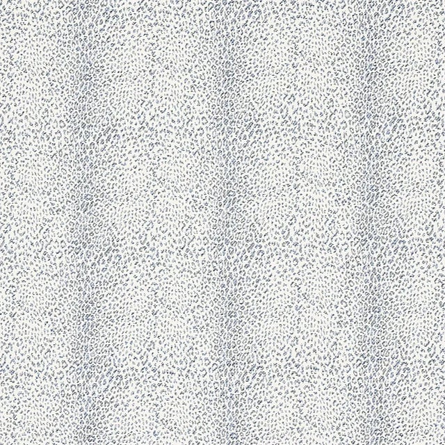 Boho Chic Sample - Schumacher Mini Leopard Outdoor Fabric in Navy For Sale - Image 3 of 3