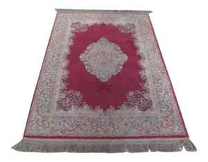 1980s Karastan Red Kirman Area Rug - 4′4″ × 6′9″