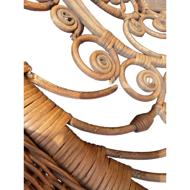 1940s Wicker Settee and Chair For Sale - Image 11 of 12