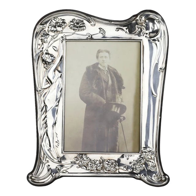 Art Nouveau Sterling Silver Photograph Frame, Sheffield, United Kingdom For Sale