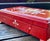 Wood Vintage Japanese Red Lacquer Smoking Box With Mother-of-Pearl Pomegranate Inlay, KBS-Tv Presentation Piece, 1963 For Sale - Image 7 of 12