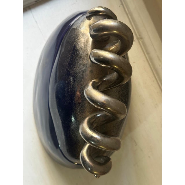 Postmodern Sculptural Box in Glazed Ceramic, 1990s For Sale - Image 9 of 18