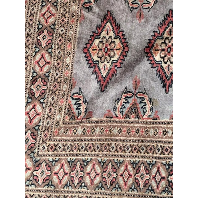 Black Vintage Pakistani Rug, 1980s For Sale - Image 8 of 16