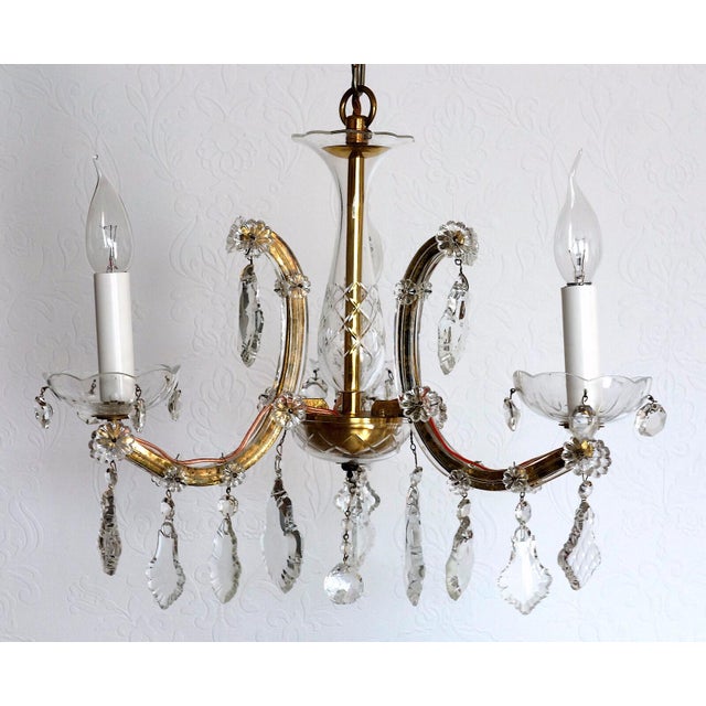 Antique Maria Theresia Chandelier from Palwa, 1950s For Sale - Image 11 of 13