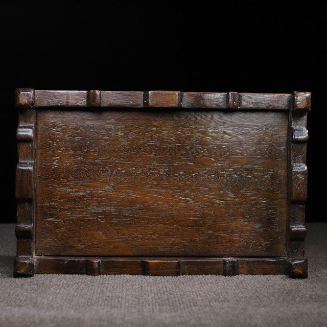 Wood Huali Rosewood Tray Inlaid With Mother-of-Pearl For Sale - Image 7 of 10