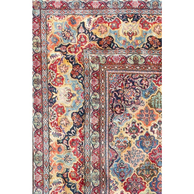 Early 20th Century Zabihi Collection Jewel Toned Signed Oversize Persian Kashan Rug - 10'3" x 17'3" For Sale - Image 10 of 12