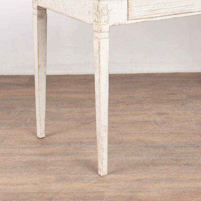19th Century Swedish White Painted Desk or Side Table For Sale - Image 13 of 14
