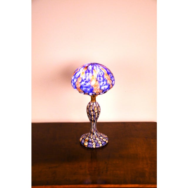 Italian Art Glass Table Lamp by Fratelli Toso, 1930s For Sale - Image 9 of 13