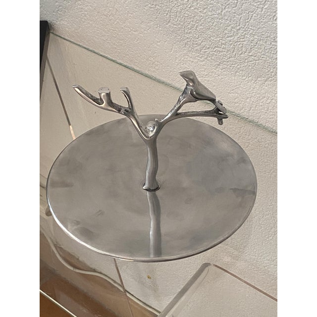 Plateau and Aluminum Pole Tray, 1970s For Sale - Image 13 of 14