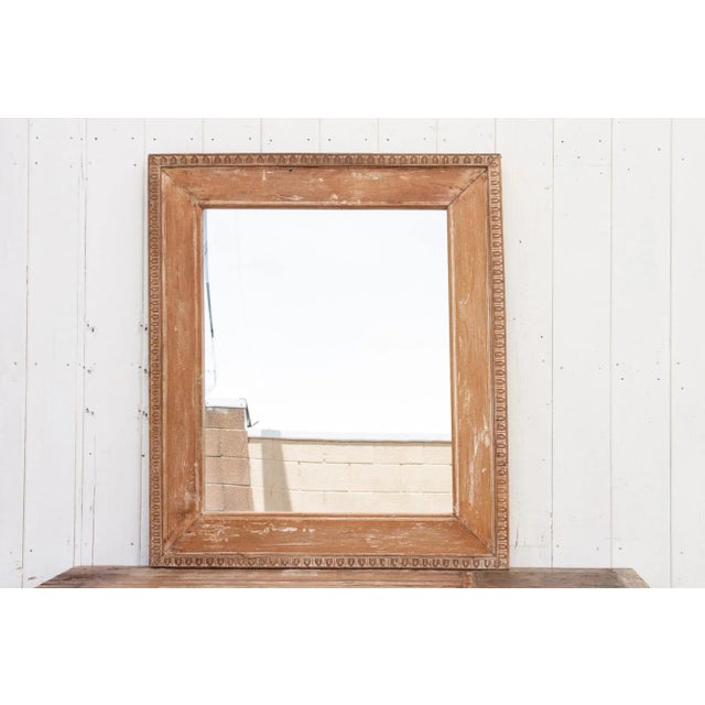Tall Carved Rustic Mirror Frame For Sale - Image 4 of 9