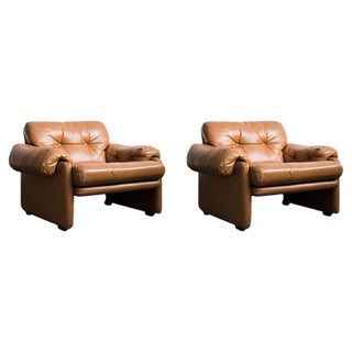 Vintage Armchairs by Tobia & Afra Scarpa for C&B Italia, 1960s, Set of 2 For Sale