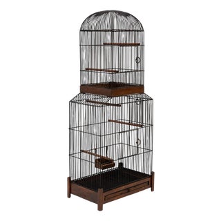 Metal Bird Cage, 1950s For Sale