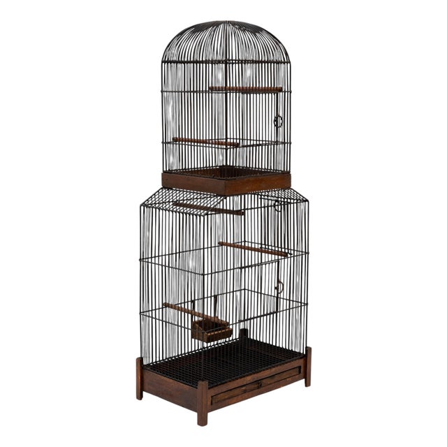 Metal Bird Cage, 1950s For Sale