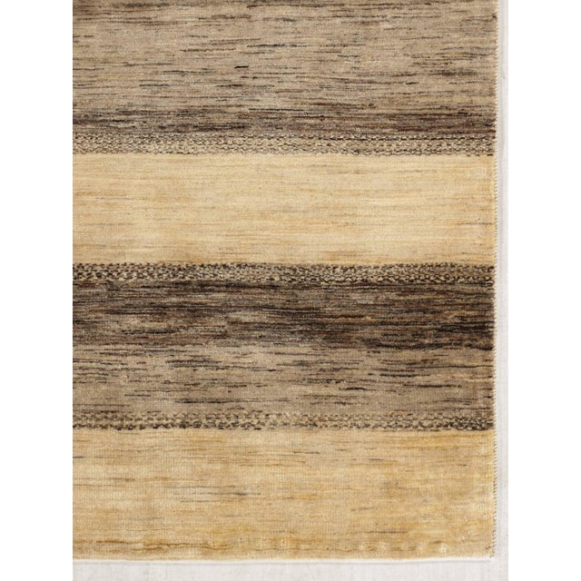 Contemporary Persian Hand-Knotted Gabbeh Rug 4'11" X 7'8" For Sale - Image 3 of 6