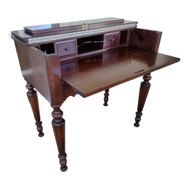 1920s Victorian Mahogany Spinet Desk For Sale