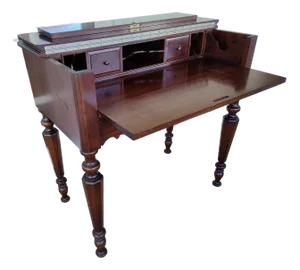 1920s Victorian Mahogany Spinet Desk