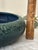 1910s Arts & Crafts Hampshire Pottery Blue & Green Matte "Peacock" Glaze Bulb Bowl For Sale In Boston - Image 6 of 17