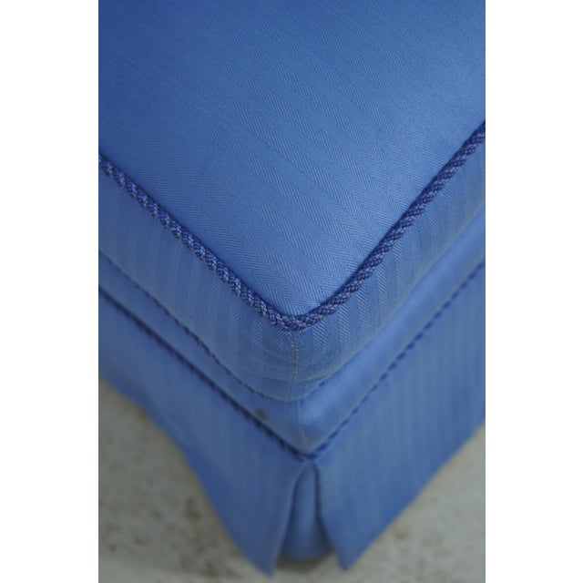 Kindel Blue Upholstered Boudoir Chair For Sale - Image 12 of 18