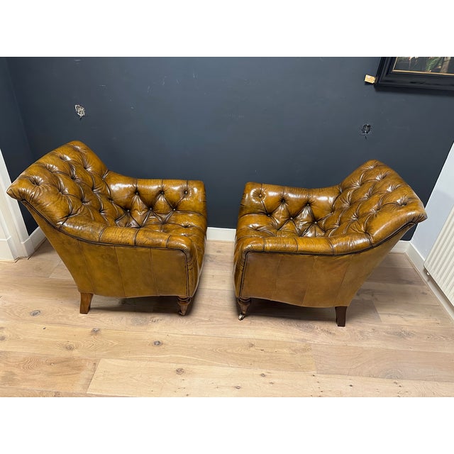 Vintage Club Chairs, 2000s, Set of 2 For Sale - Image 6 of 18