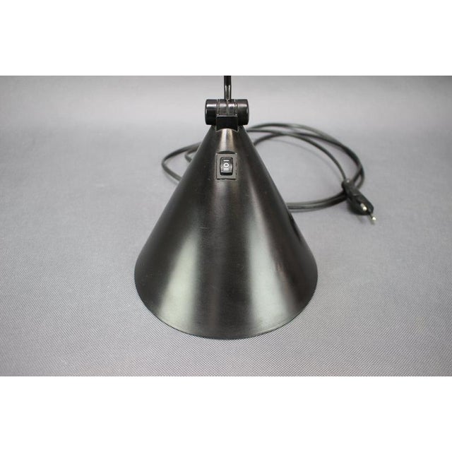 Metal Italian Candy Light Adjustable Black Table Lamp, 1990s For Sale - Image 7 of 14
