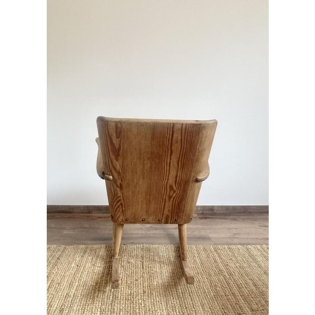 Wood Model 510 Rocking Chair by Göran Malmvall for Karl Andersson & Sons, Sweden, 1940s For Sale - Image 7 of 14