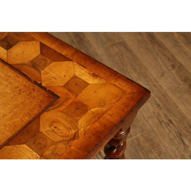 Jonathan Charles Square Top Oyster Coffee Table With Slides For Sale - Image 9 of 18