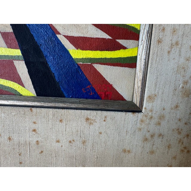 1977 E. J. Troy Surrealist-Style Oil on Canvas Painting, Framed/ Sold For Sale - Image 10 of 11