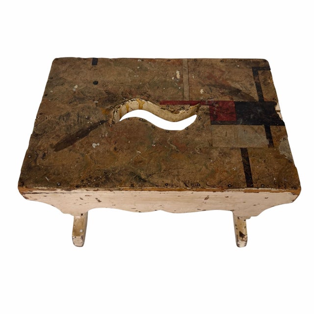 Early 20th Century Antique Handmade One Step Bed Step, Step Stool, Milking Stool For Sale - Image 5 of 10