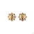 4.02 Carat Round Brilliant Cut Diamond Ruby Gold Earrings, Pair For Sale In New York - Image 6 of 9