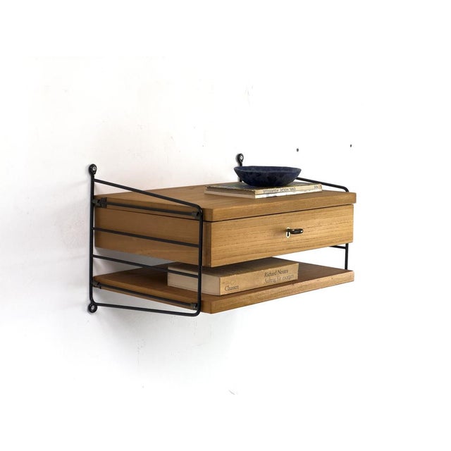 Wood Vintage Wall Shelf by Kajsa & Nils Strinning for String, 1960s For Sale - Image 7 of 13