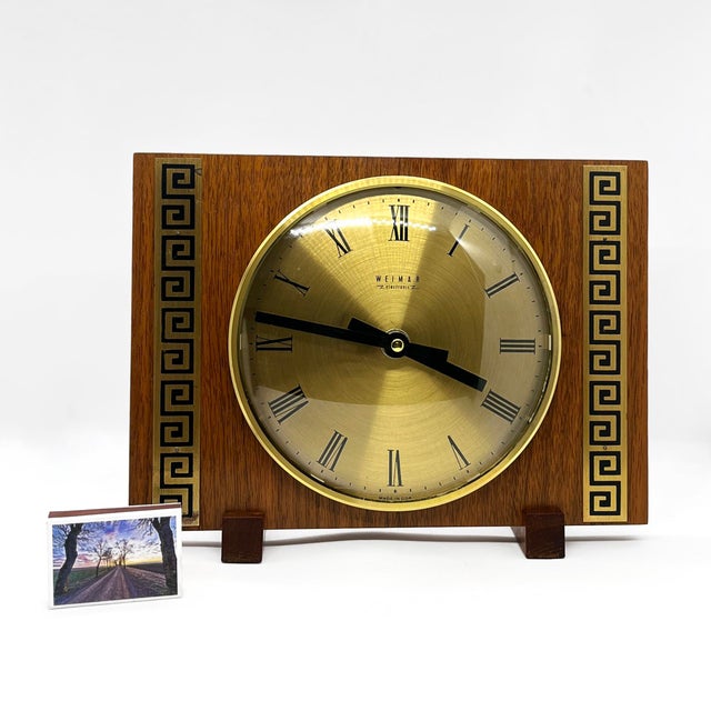Electric Mantel Clock Weimar, Germany 1970s Chairish