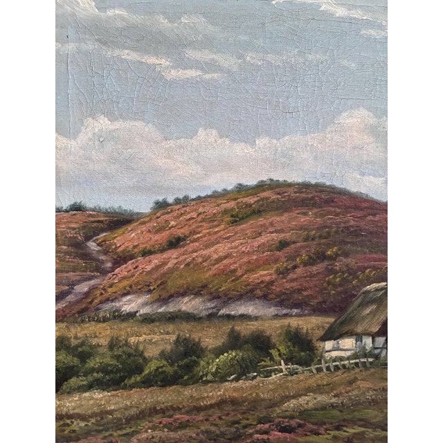 Countryside Landscape, Oil Painting, Framed For Sale - Image 9 of 16