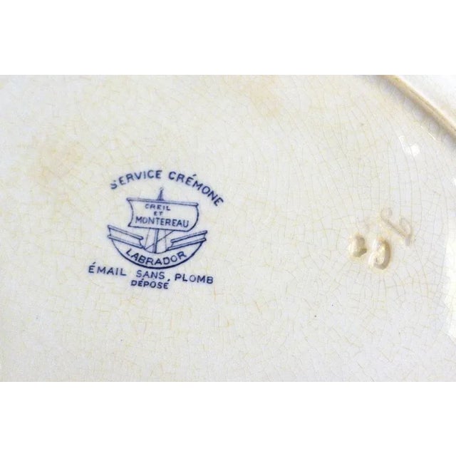 Early 20th Century Creil Montereau Dishes, France, 1890s, Set of 2 For Sale - Image 5 of 11