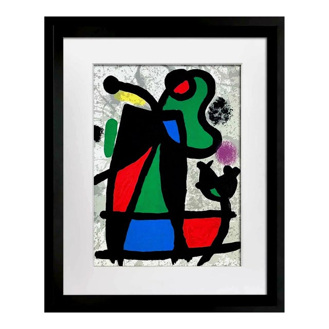 Joan Miró Original Color Lithograph, Cramer 134, 1970 For Sale