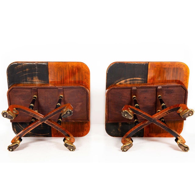 Fine Rare Pair of 19th Century English Antique Rosewood Games Tables For Sale - Image 14 of 18
