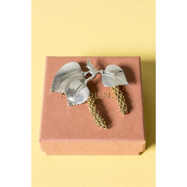 1940s Gilded Silver Brooch by Gertrud Engel, 1948 For Sale - Image 5 of 8